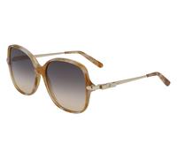 Ferragamo Woman SF990SR 218 Sunglasses Acetate Havana Grey Squared Shaded