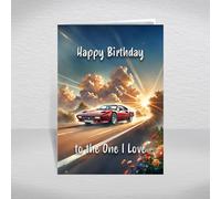 Ferrari 308 Card to the One I Love - Classic Italian V8 Sports Car “Magnum P.I.” Icon for Retro Supercar Fans & Collectors: to the One I Love Birthday Card (Size A5)