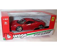 Ferrari 458 Italia in Red 1:24 Scale Diecast burago New in Box 26003