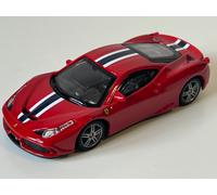 Ferrari 458 Speciale Italian Race Car Model Red Diecast 1:43 Scale Bburago Toy