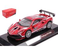 Ferrari 488 Challenge Evo 2020 #28 Racing Series Metallic Red 1:43 Model BBURAGO