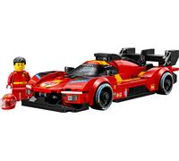 LEGO Speed Champions Ferrari 499P Race Car Toy - STEM Model Kit w/Collectible Driver Minifigure - Motorsport Merchandise Gift for 9+ Year Old Boys & Fans - 77261