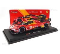 Bburago FERRARI RACING 499P LE MANS HYPERCAR (2024) AF CORSE #50-1:18 Scale - Incredibly Detailed Die-Cast Replica Collectible Race Car Model
