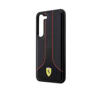 Ferrari Cover for Galaxy S23 Plus Perforated and Luxurious Design