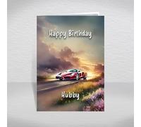 Ferrari Enzo Birthday Card for Hubby - Italian Hypercar Legend for Supercar Fans, Collectors & Motorsport Keepsake: Hubby Birthday Card (Size A5)
