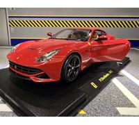 Ferrari F12 Berlinetta Red V12 2012 1:24 Scale Model Car TDF in Display Case
