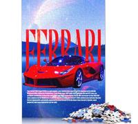 Ferrari F40 F1 Jigsaw Puzzles Puzzle for Adults Kids. 1000 Piece Whimsical Challenge Toy Educational Games Home Decoration for Adults& Kids Age 14 Years Up 1000pcs (75x50cm)