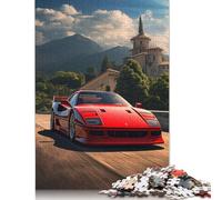 Ferrari F40 Puzzle Premium 100% Recycled Board Paper Rectangular Jigsaw Puzzle for Adults Teen Unique Gift 1000pcs (75x50cm)