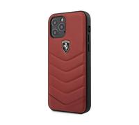 Ferrari FEHQUHCP12MRE Off Track Quilted Case, Transparent - iPhone 12 Pro