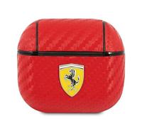 Ferrari FESA3CARE Case for AirPods 3 Red On Track PU Carbon