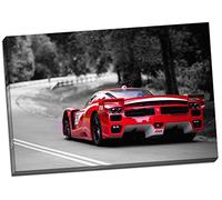 Ferrari FFX Black Red & White Racing Canvas Print Picture Wall Art Large 30x20 Inches