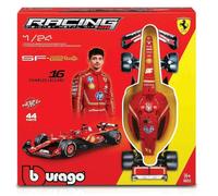 BBurago Model Kit Ferrari SF-24 LeClerc 1:24 Die-Cast Build-It-Yourself Officially Licensed 14+