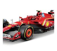 Bburago F1 Formula 1 FERRARI SF-24 (2024) WITH HELMET - SAINZ - 1:18 Scale - Incredibly Detailed Die-Cast Replica Collectible Race Car Model