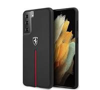 Ferrari, hardcase Off Track Leather Case for FEOSIHCS21SBK S21 G991 Nylon Stripe Black