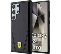 Ferrari Case Hot Stamp V Lines MagSafe Black - Galaxy S24 Ultra
