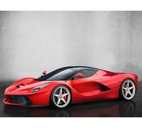 Ferrari LaFerrari Hybrid Red Sports Super Car Wall Art Poster Print available framed or unframed (A4 210 x 297mm)