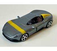 Ferrari Monza SP1 Italian Race Car Model Silver Diecast 1:43 Scale Bburago Toy