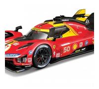 Bburago FERRARI RACING 499P LE MANS HYPERCAR (2024) AF CORSE #50-1:18 Scale - Incredibly Detailed Die-Cast Replica Collectible Race Car Model