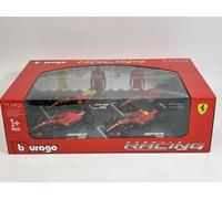 BURAGO 1/43 FERRARI RACING F1 4 CAR SET 36848