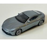 Ferrari Roma Italian Race Play Car Model Silver Diecast 1:43 Scale Bburago Toy