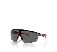 Ferrari Scuderia 0Fz6005U Rectangle Sunglasses- Black, Black/Yellow, Men Black/Yellow