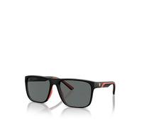 Ferrari Scuderia Man FZ6002U 504/81 Sunglasses Injected Black Grey Squared Polarized