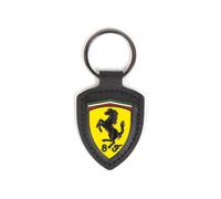 Ferrari Scuderia, Leather Shield Keyring Fob, 2018 Season F1, Officially Licensed Merchandise