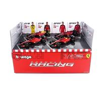Ferrari Set 4 Models F1 F1-75 SF-23 Sainz Leclerc 1/43 12cm Diecast Bburago
