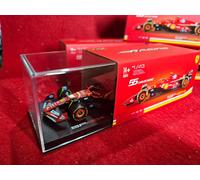 Bburago F1 Formula 1 FERRARI SF-24 (2024) WITH HELMET- SAINZ - 1:43 Scale - Incredibly Detailed Die-Cast Replica Collectible Race Car Model