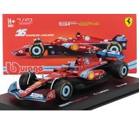 Ferrari F1 SF-24 Team Scuderia Ferrari N 16 3rd Miami GP 2024 Charles Lecrc - With Pilot and Shower Case Red Black Light Blue
