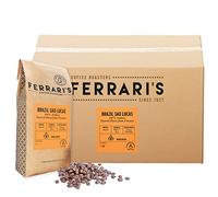 Ferraris Coffee | Speciality Coffee | Premium 100% Arabica | Single Signature Coffee | Medium Roast | Strength 3/5 | Brazil Sao Lucas | Coffee Beans | Pack of 6x1kg