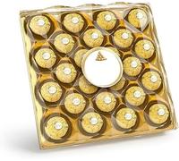 Ferraro Rocher Boxed Chocolates 24 Pieces 300g - Luxury Hazelnut Milk Chocolate Gift Box, Crispy Wafer & Whole Hazelnut Chocolates