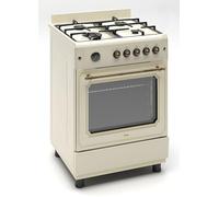 Ferre F6IP40GF-CR-RETRO-W 60 cm Freestanding Cooker