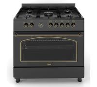 Ferre F9H50E7-BL-RETRO 90cm Dual Fuel Range Cooker With Double Turbo F