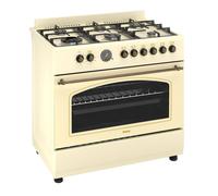 Ferre F9S60E7-CR-RETRO 90cm Dual Fuel Range Cooker With Double Turbo F