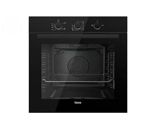 Ferre QGDMD 77DT1 CS - 60cm Built-in Gas Single Oven - 69L - Fan & Grill Function - Black