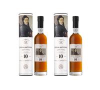 Ferreira Dona Antónia 10 Year Old White Port 20% ABV 2 x 37.5cl | Shows dried citrus peel, nuts, caramel and baking spices, with a balanced finish for food pairing or relaxed serving.