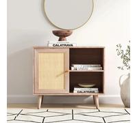 Ferrero Cabinet - 1 Door - Natural and Woven Rattan