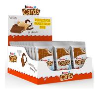 Ferrero Kinder Cards Wafer Biscuit Milk Chocolate Creamy Filling Pack 30 x 25.6g