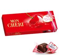 Ferrero Mon Cheri 10pcs 105g - Dark Chocolate with Cherry & Liqueur. 2 BOXES