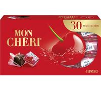 Ferrero Mon Chéri - Crunchy Chocolate, Fruity Liqueur and an Aromatic Cherry - 1 Pack of 30 Individual Pralines