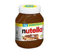 Ferrero Nutella Hazelnut Nougat Cream Creamy Consistency Storage Jar 1000g