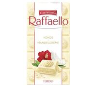 Ferrero Raffaello Crema di Mandorle e Cocco Filled White Chocolate with Almond Cream and Coconut 90 g Bar Pack of 3