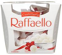 Ferrero Raffaello Pralines, Bulk Coconut and Almond Valentine's Day Gift Box, Coconut Speciality with Coconut Filling and a Whole Almond, Pack of 15 x 6 (90pcs)
