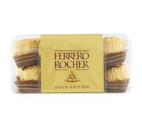 Ferrero Rocher Milk Chocolate Hazelnut Pralines Gift Box of Chocolates 16 Pieces