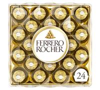 Ferrero Rocher Chocolate Gift Box for Christmas, Covered in Milk Chocolate and Nuts, Box of 24 (300g)