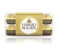 Ferrero Rocher Pralines, Chocolate Gift, Gifts for Women and Men, Chocolate Box, Whole Hazelnut Covered in Milk Chocolate and Nuts, Box of 16 (200g)