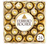 Ferrero Rocher Chocolate Hazelnut and Milk Chocolate Pralines, 24 Pieces, 300g