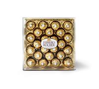 Ferrero Rocher Chocolate Hazelnut and Milk Chocolate Pralines, 24 Pieces, 300g