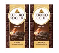 Ferrero Rocher Dark 90g Tablet Dark 55% Chocolate Hazelnut Bar-SAME DAY DISPATCH